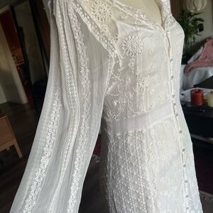 Free People White Lace Dress